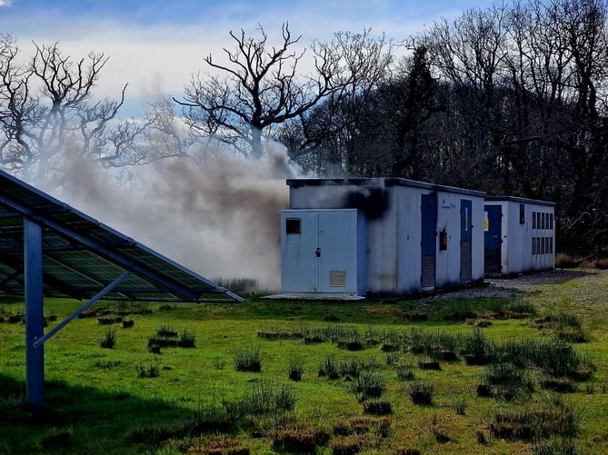 Devon & Somerset Fire and Rescue attend fire at Bidwell Farm solar